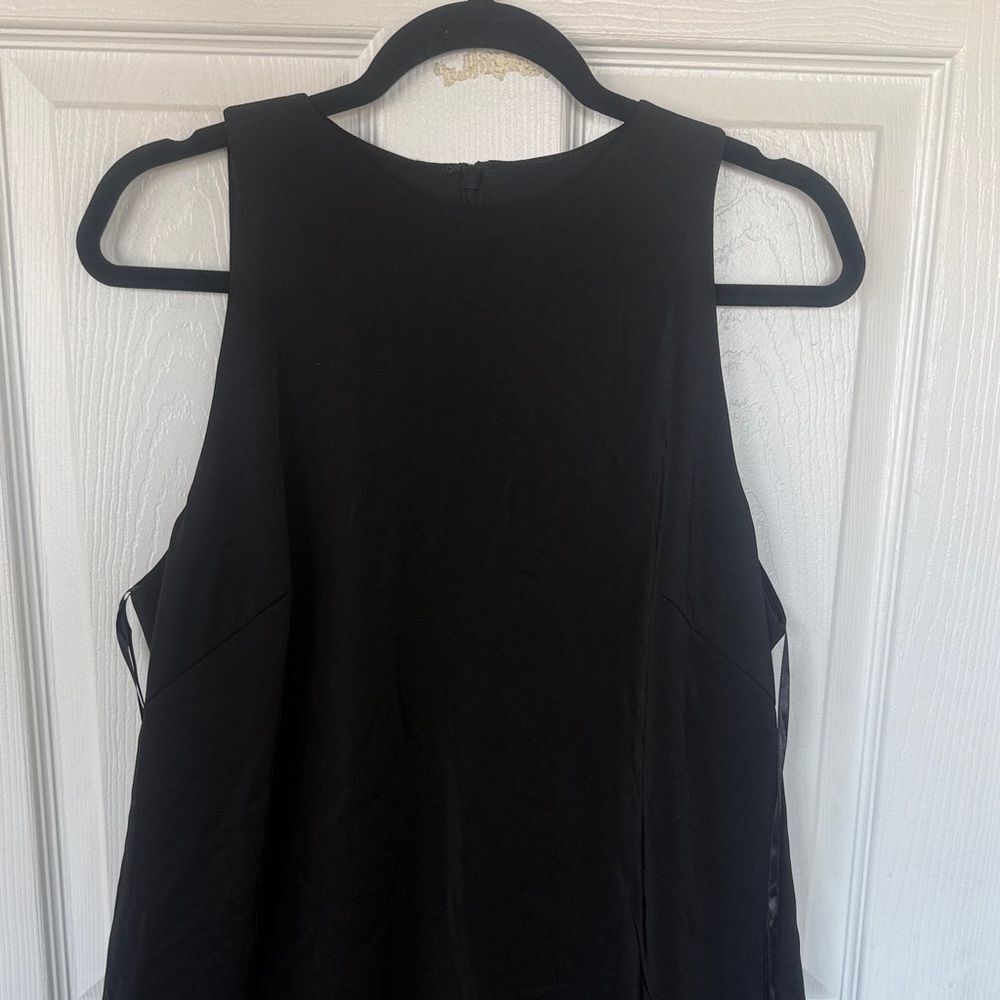 Mac Duggal Black Feather Hem Dress Sz 12 NWT - Picture 5 of 8